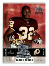 2005 Upper Deck Kickoff - #130 - Carlos Rogers RC - Washington Redskins
