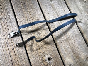 leather toe straps bicycle