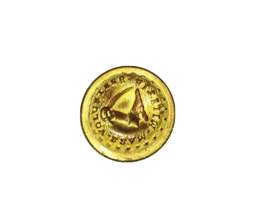 Massachusetts Volunteer Militia Brass Uniform Button