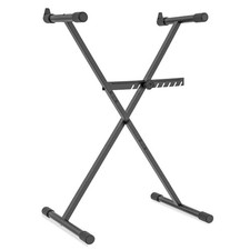 GLEAM Keyboard Stand - Digital Piano Stand, Single X Style, Black Capacity: ...