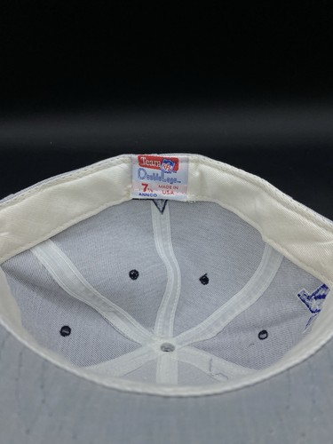NFC East Dallas Cowboys Hat Fitted 7 3/8 Vintage Double Logo USA NFL New - Picture 8 of 10