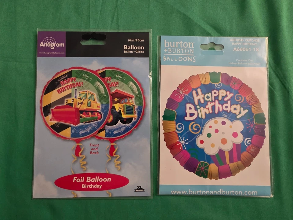 Bulldozer Camión 2 Globos 6 Linternas Bolsas de Botín 1er Cumpleaños Fiesta Regalo Lote de 8 A Foto 2 de 4