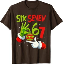 Trending Six Seven Meme 6 7 Christmas 67 Xmas T-Shirt