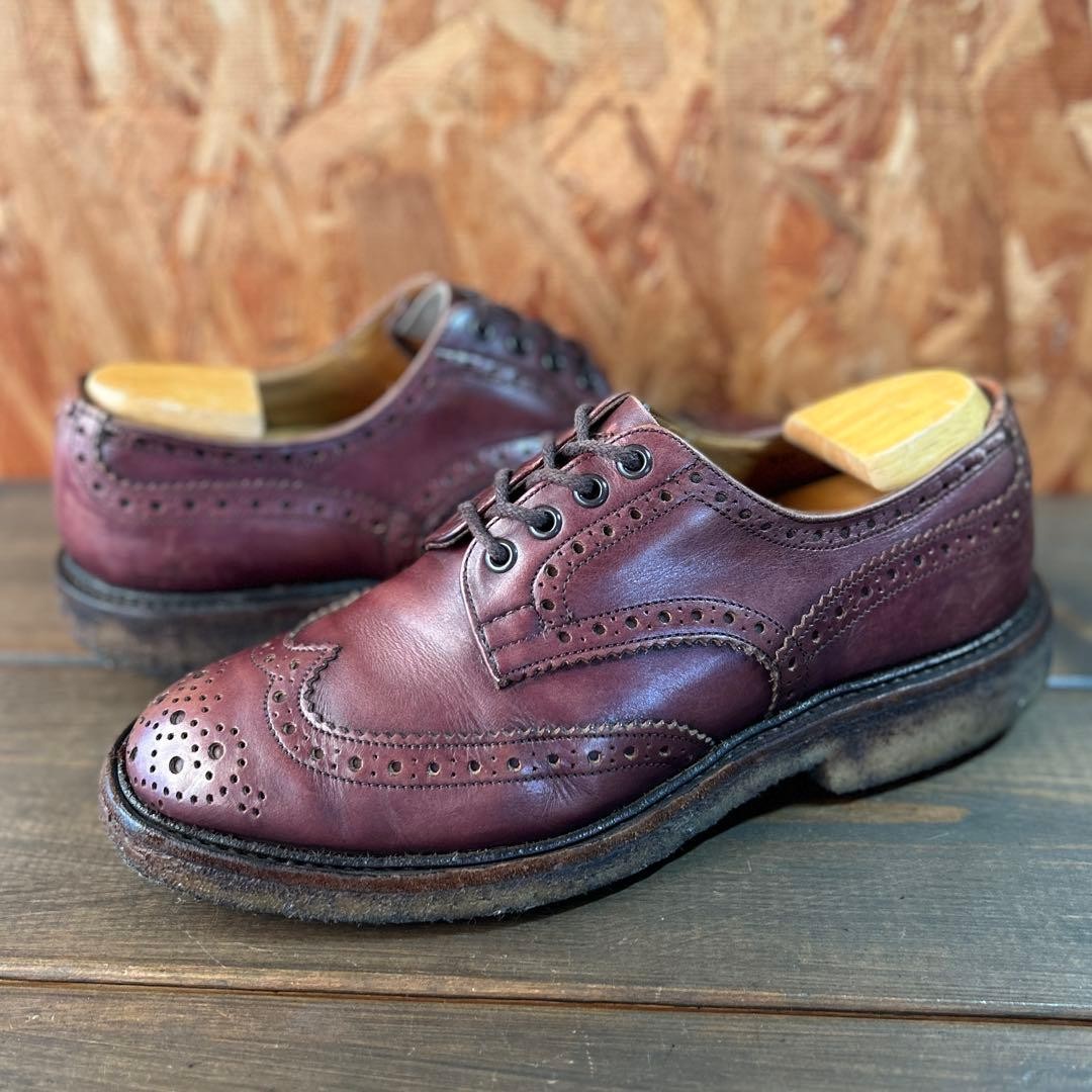 Men 8.5US Tricker'S 5633 Burton Bourton Gum Sole Rare Shoes Model