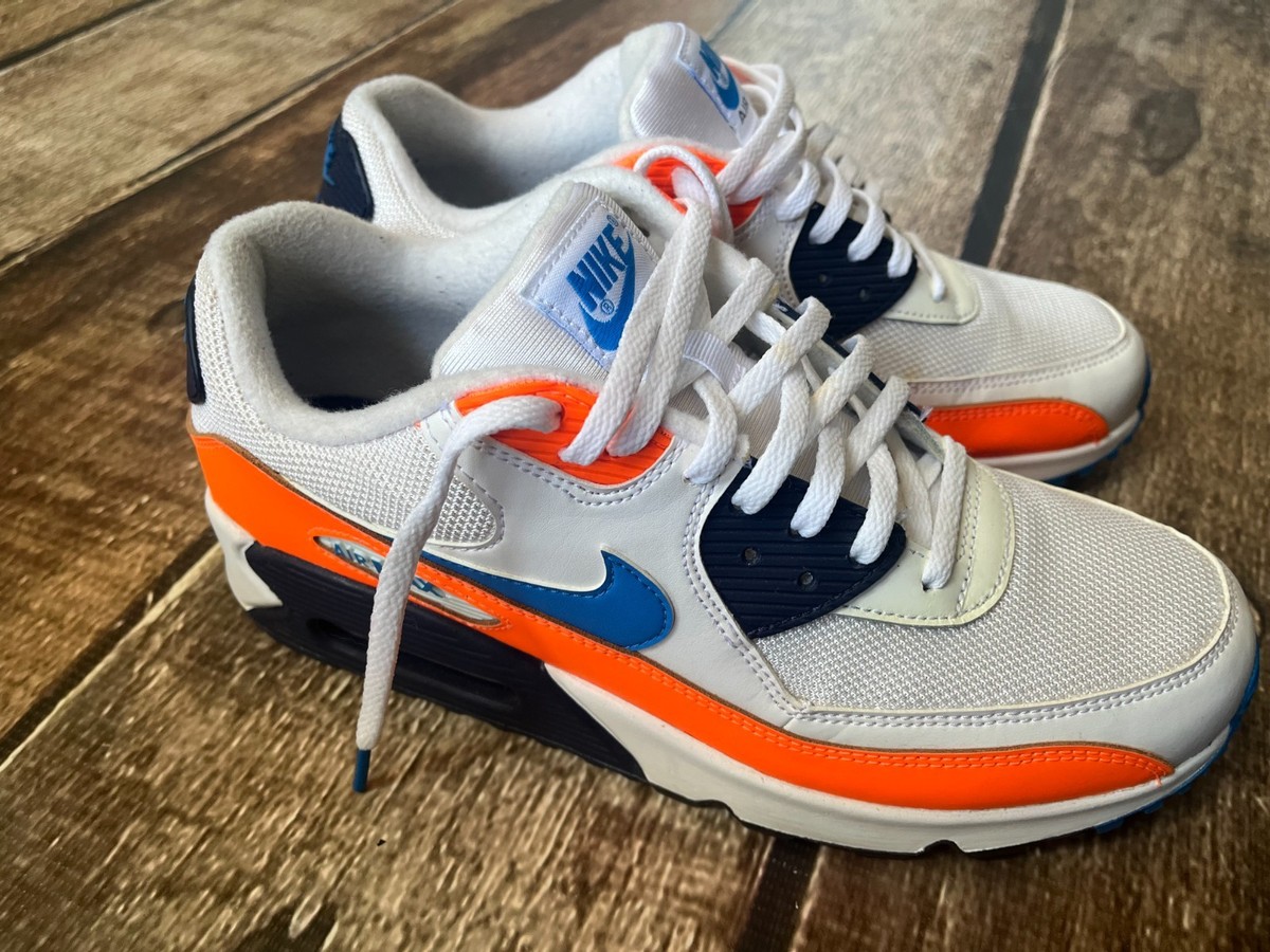 air max 90 orange blue