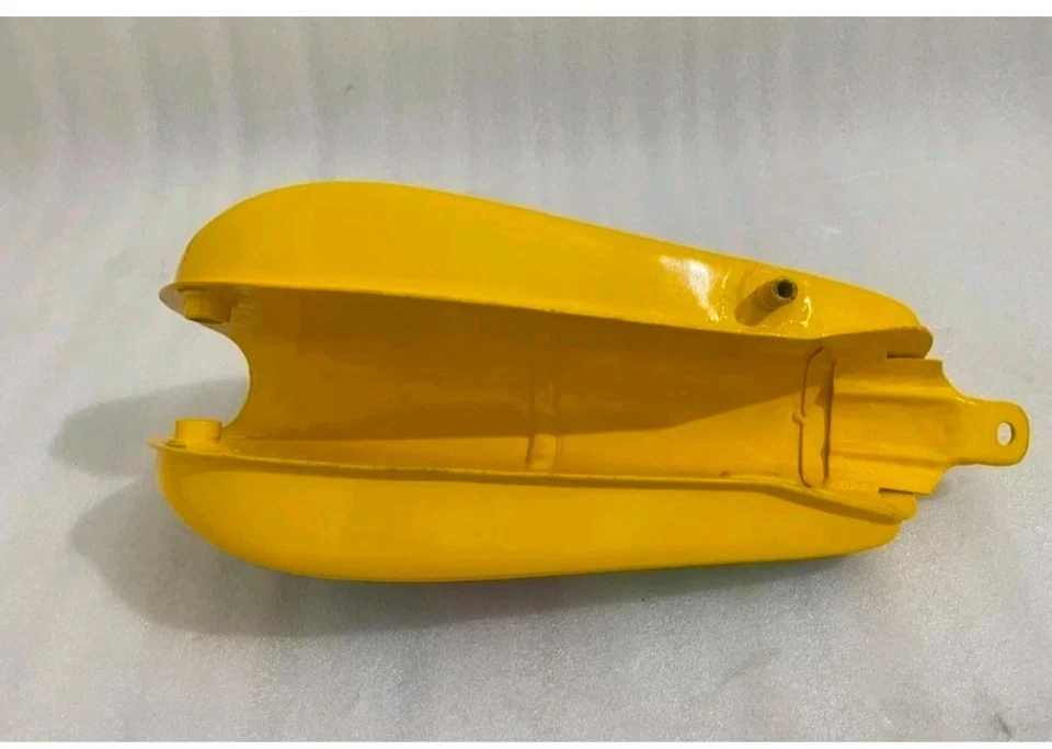 APTO PARA Yamaha DT100 DT 100 Enduro 1977-79 Amarillo Gasolina Tanque + Tapa Foto 4 de 4