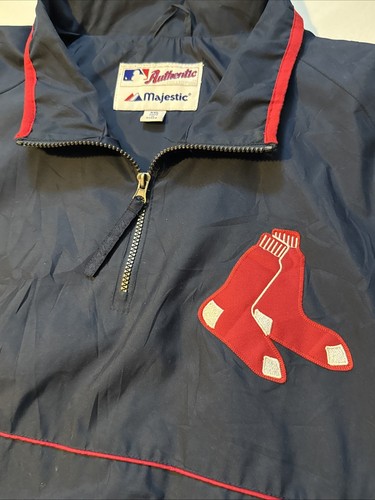 Chaqueta cortavientos Boston Red Sox MLB mercancía genuina cuarto cremallera 2XL/3XL - Imagen 4 de 7