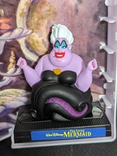 URSULA • RARE Disney The Little Mermaid Figure w/ Mini VHS Movie Display Box 4"