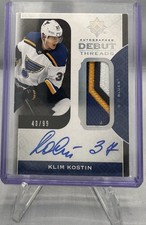 2019 Ultimate Collection Debut Threads 8/99 Tier 1 Klim Kostin Patch Auto