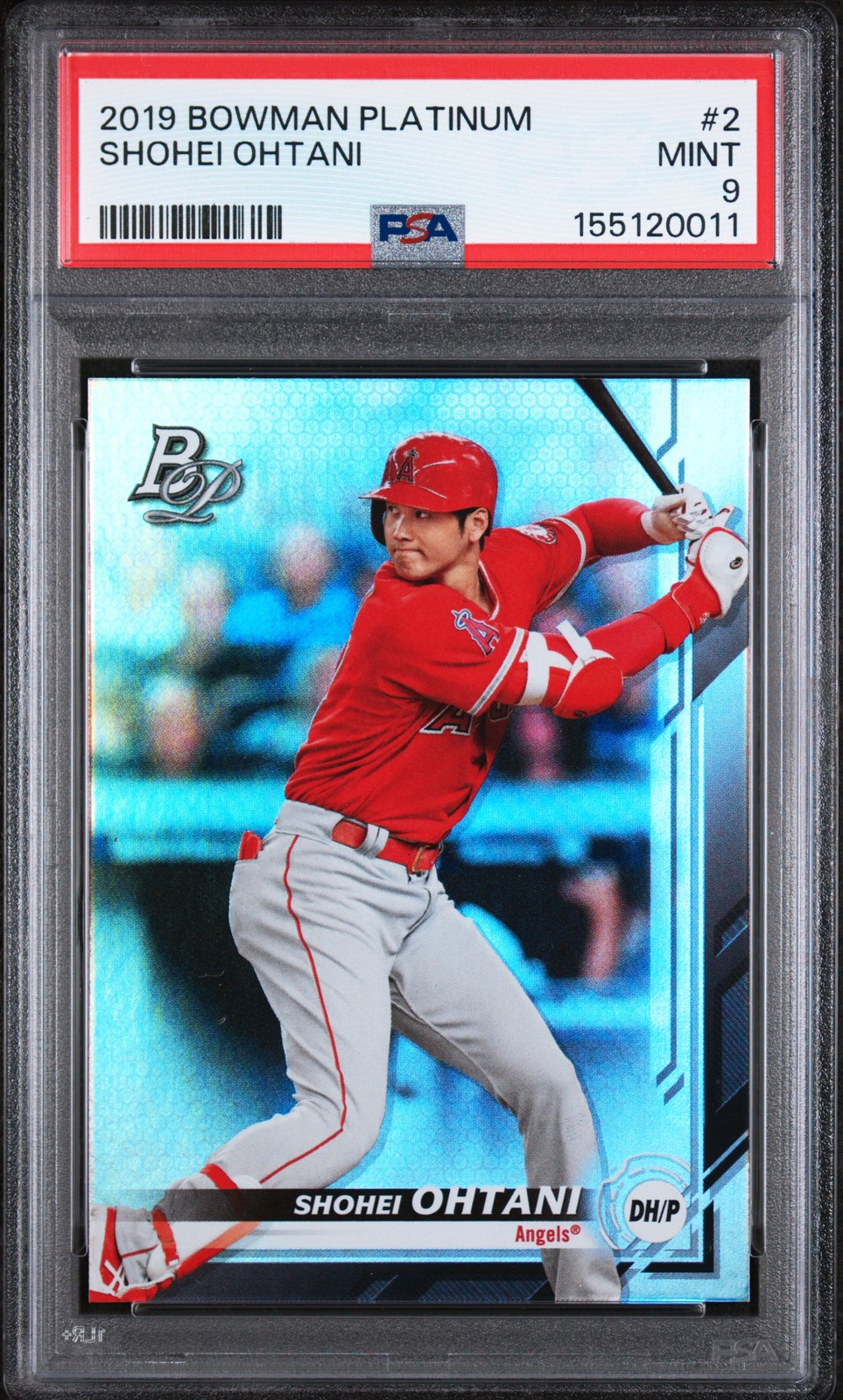 2019 BOWMAN PLATINUM #2 SHOHEI OHTANI PSA 9