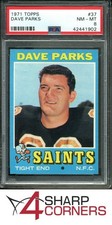 1971 TOPPS #37 DAVE PARKS SAINTS PSA 8 SET BREAK