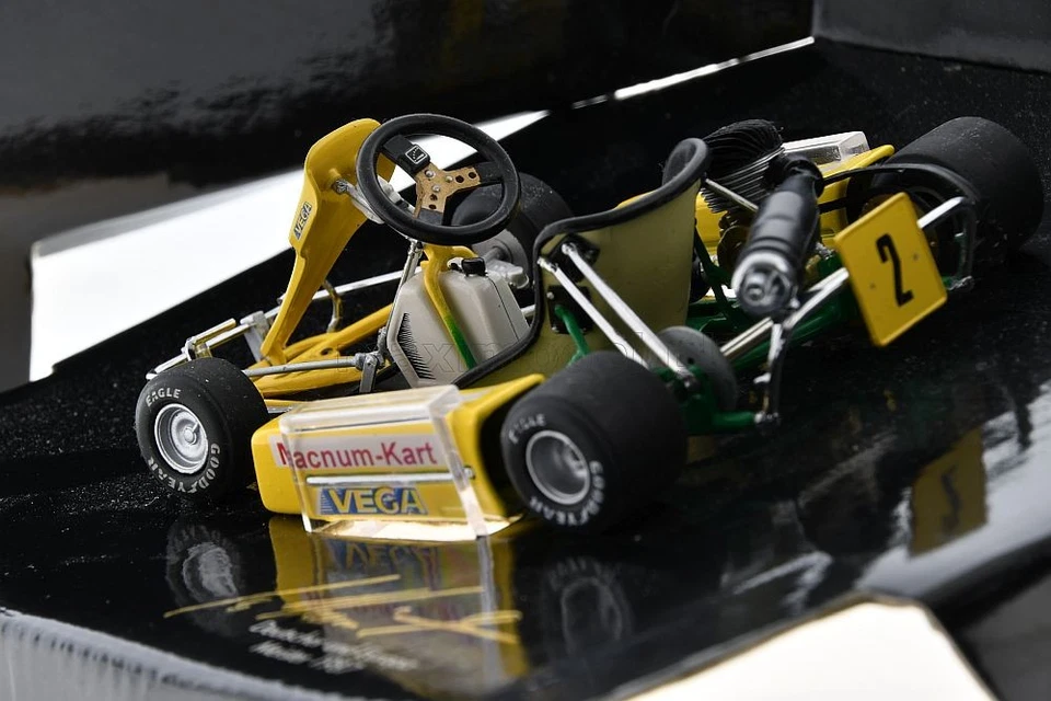 KART Michael Schumacher Go kart Deutschland and Europe Champion 1/18 MINICHAMPS - Image 4 of 4