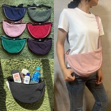 Uniqlo Round Mini Shoulder Bag Nylon Padding Crossbody Casual Unisex