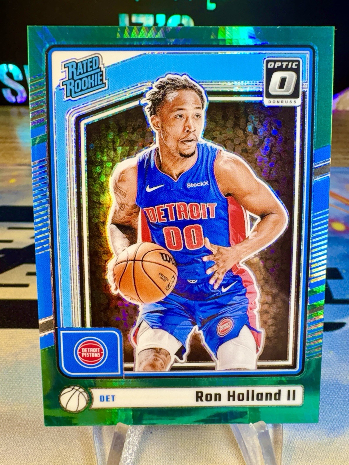 2024-25 Ron Holland II Panini Donruss Optic Green Hyper /249 Rated Rookie #291