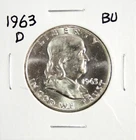 1963-D Franklin Half Dollar BU #GA-3 "90% Silver"