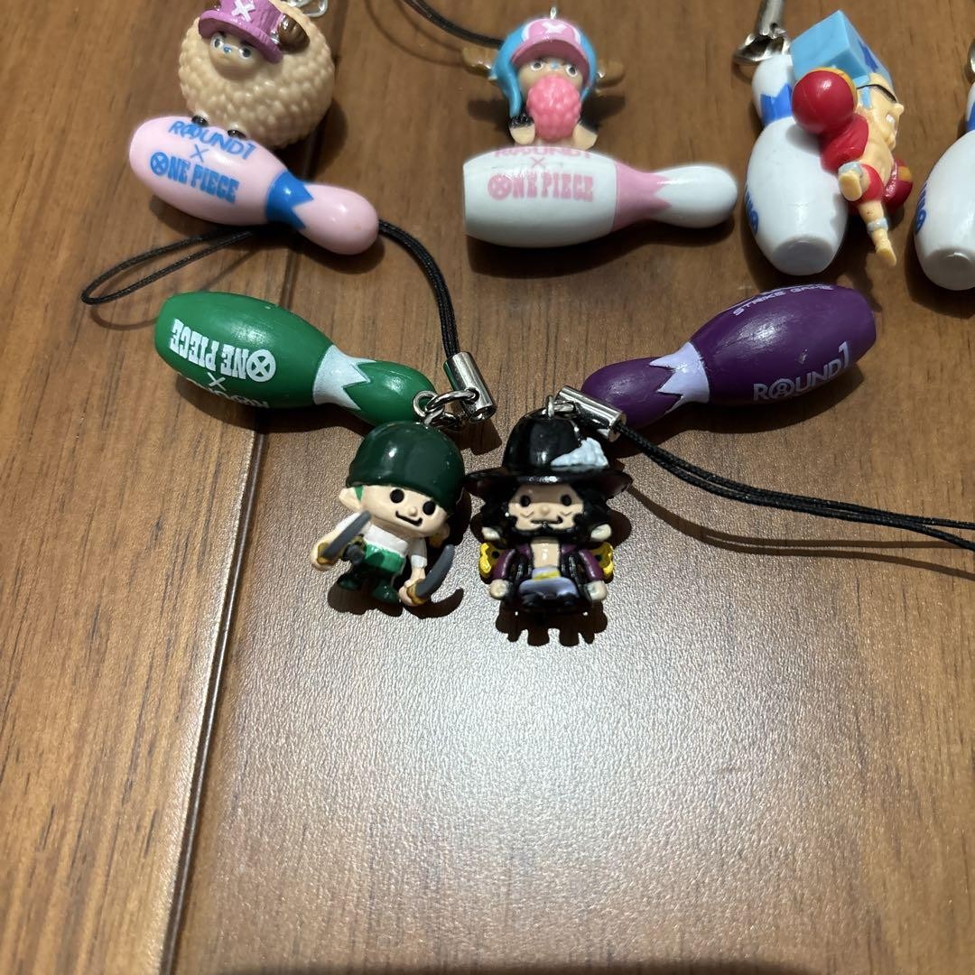 ONE PIECE ストラップ One Piece Character Strap Set 6-Cards Chopper Zoro Fankey