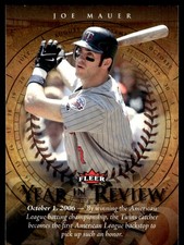 Joe Mauer 2007 Fleer #YR-JM Minnesota Twins MLB READ FREE SHIPPING AutographDen