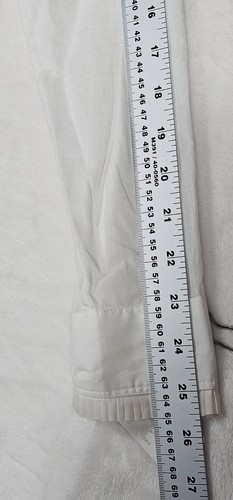 Givenchy White Cotton Ruffled Blouse Women's Size 42 NWT - Picture 5 of 9