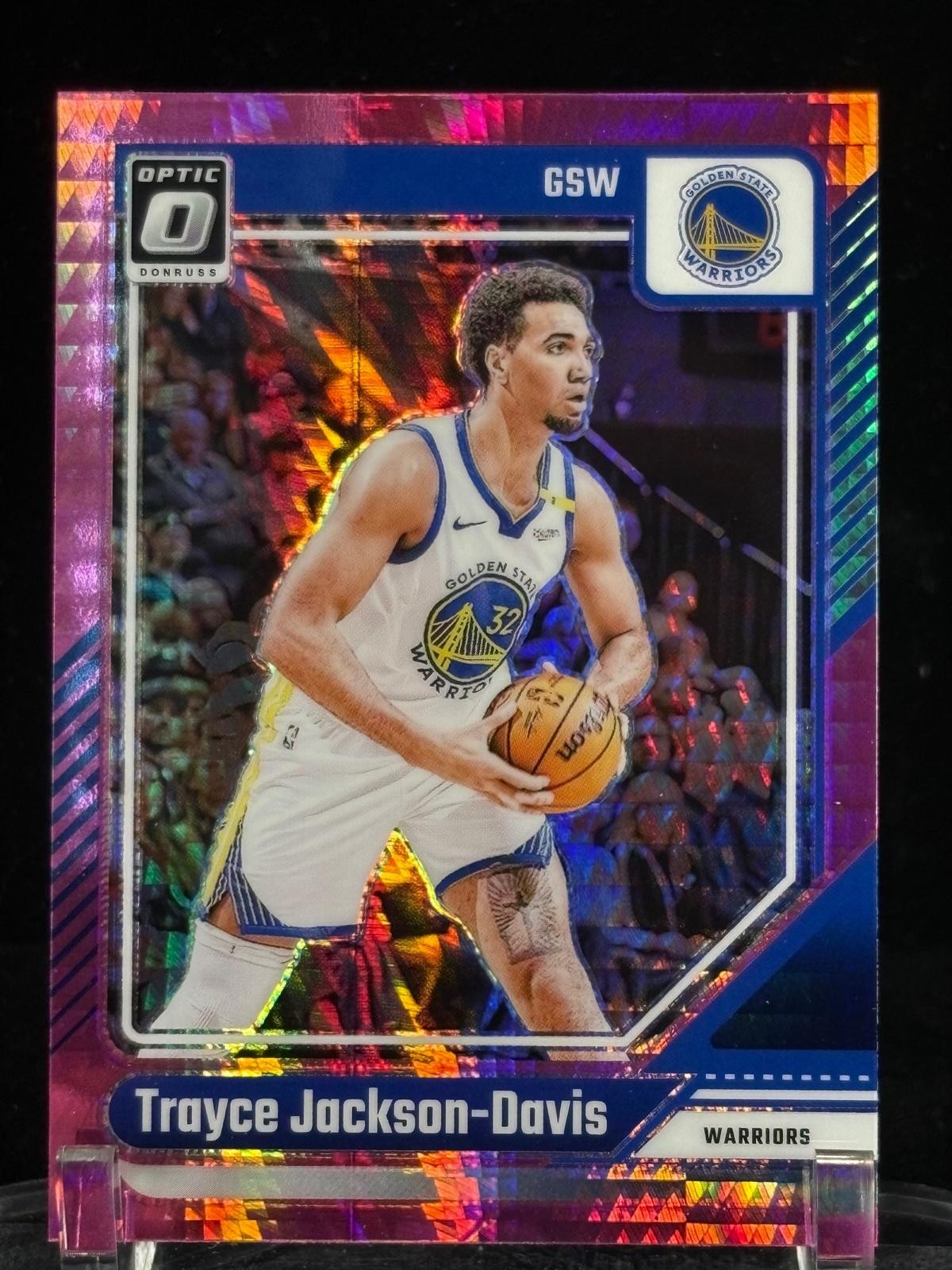 2024-25 Donruss Optic #210 Trayce Jackson-Davis Hyper Pink