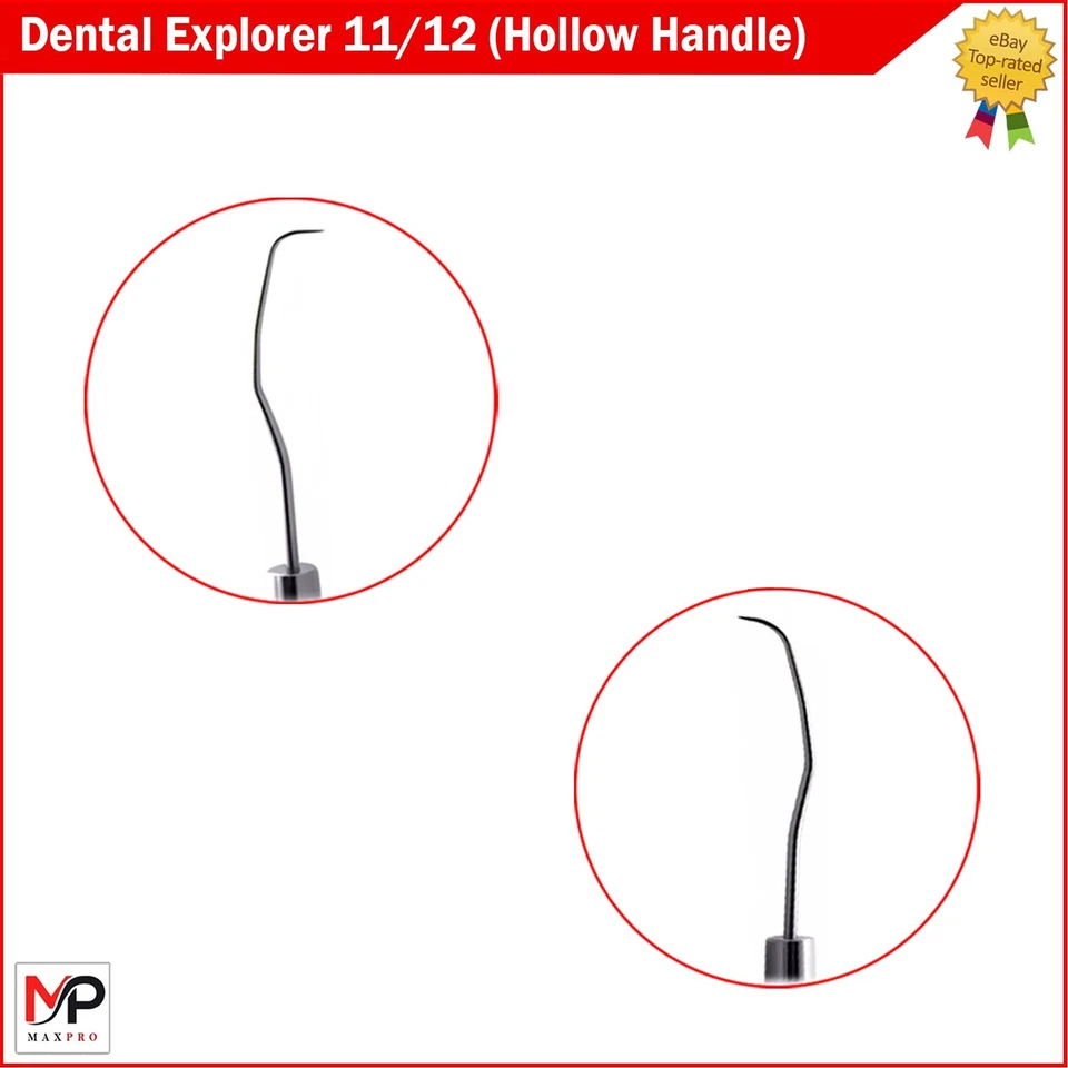 Instrumentos de dentadura quirúrgica de diagnóstico endo de hoz con sonda Dental Explorer 11/12 Foto 2 de 4