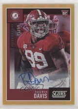 2020 Score Rookies Gold Zone Signatures 45/50 Raekwon Davis #344 Auto z5b