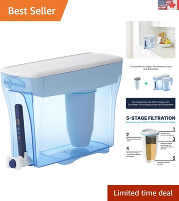 #ad #ad Eco Friendly 23 Cup Water Filter Dispenser: 5 Stage Filtration amp; TDS Meter $50.14