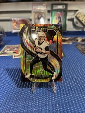 2024 Panini Select Premier Level Spencer Rattler #130 Black & Red Shock Prizm