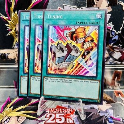 3x Yugioh Playset Tuning (Alternate Art) L5DD-ENY20 Common 1st Ed Near Mint