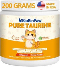 Pure Taurine for Cats Taurine Powder Supplement for Kitty Supports Vitality a...