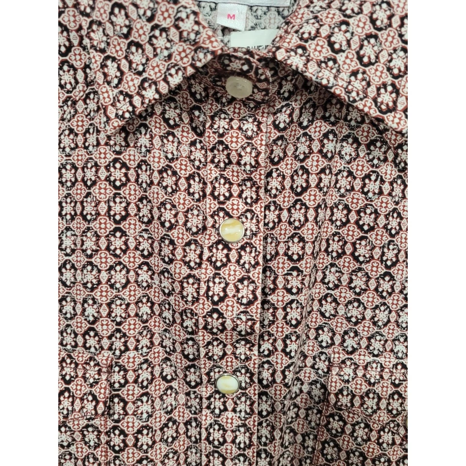 Camisa de manga larga Panhandle Western Pearl para hombre talla mediana 100 % algodón #16 Foto 2 de 4