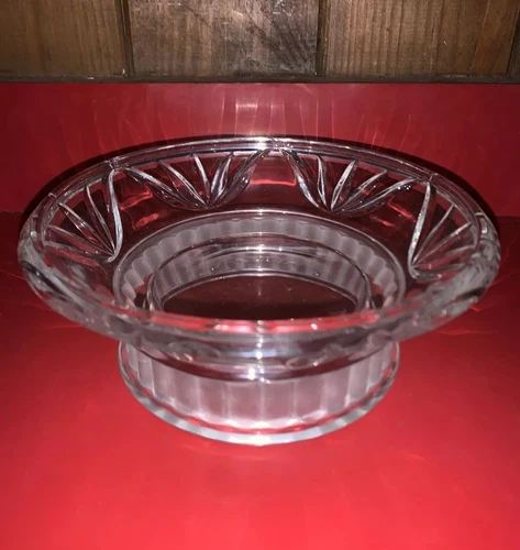 GORHAM FINE CRYSTAL CANDY DISH BOWL MADE IN POLAND BEAUTIFUL CENTERPIECE