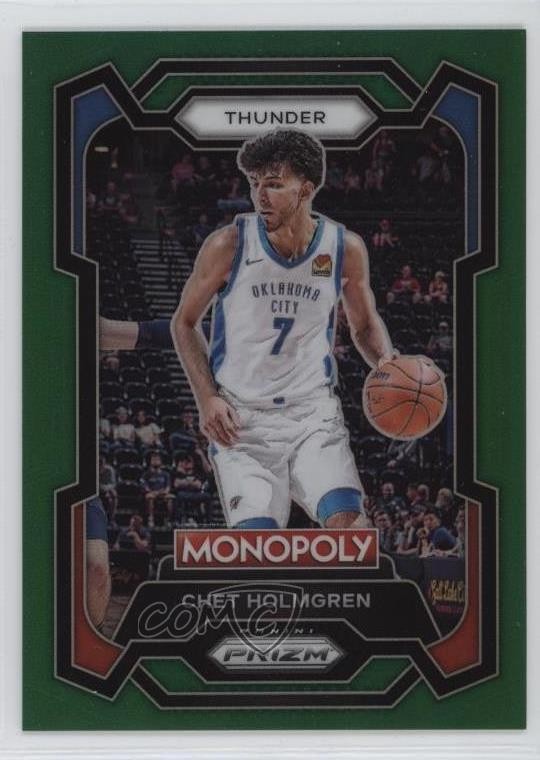 2023-24 Panini Prizm Monopoly Green Prizm 10/24 Chet Holmgren #62 uk2