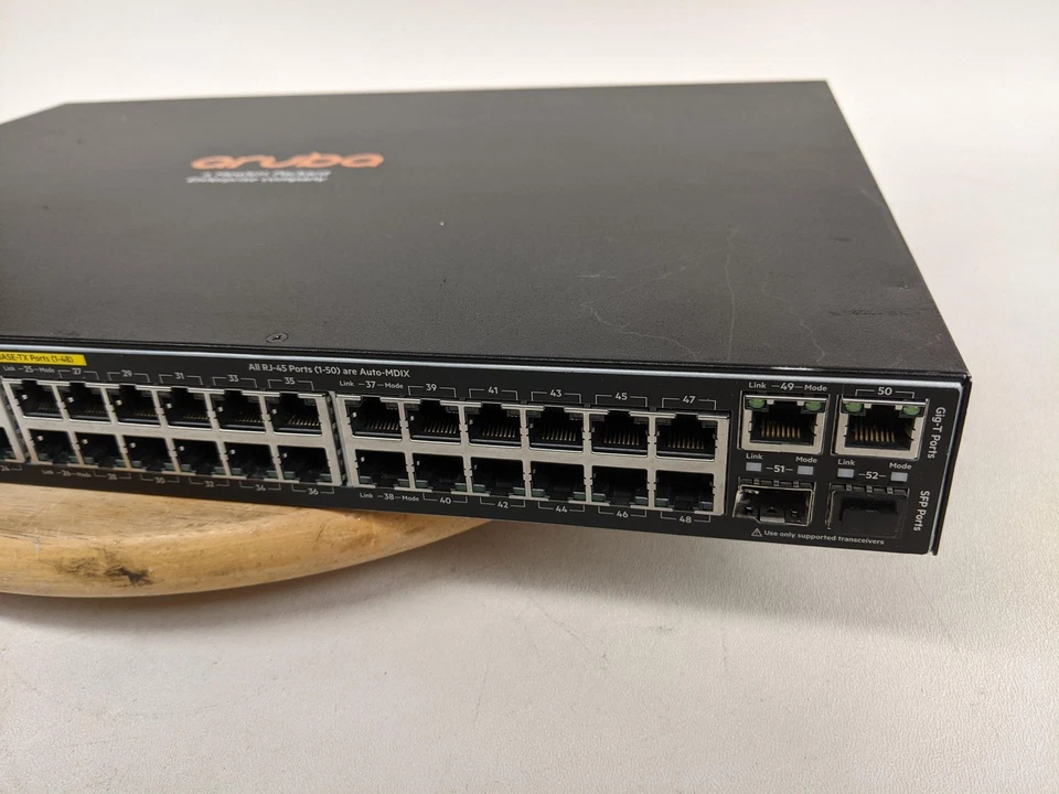 Aruba 2530-48G PoE+ Switch J9778A 48-Port Gigabit HPE Managed 4x SFP L2 Console - Image 4 of 4