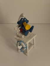 Schleich Rettungsschwimmer Schlumpf mit Hochsitz & Rettungsring – Komplett