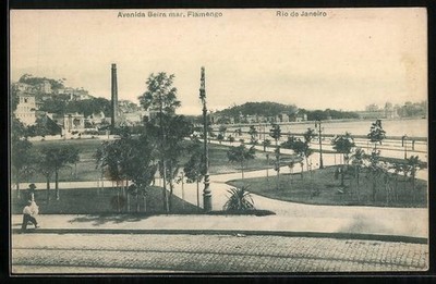 Rio de Janeiro, Avenida Beira-mar, Flamengo, Ansichtskarte 