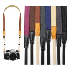 150cm Camera Neck Strap Cotton-Canvas Shoulder Strap for Mirrorless Film Camera