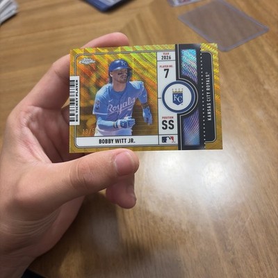 Topps 2026 Topps Series 1 Big Ticket Players Bobby Witt Jr. BTP-16 Gold /50