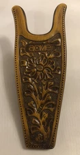 Vintage ACME Boots Floral Wood Embossed Cowboy Boot Jack Puller