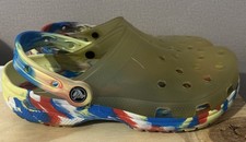 Crocs Unisex Classic Tie-Dye Graphic Clog Men  s Size 6 Women's Size 8