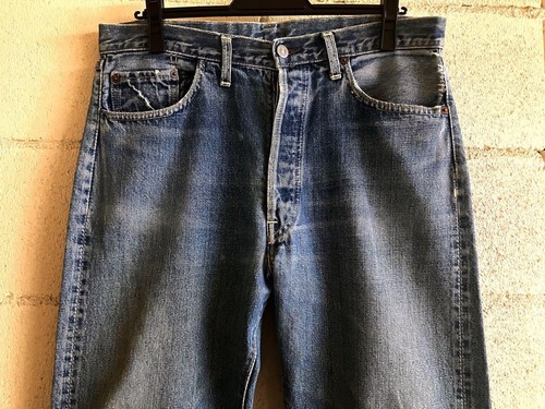 1960s Levi's 501 Big E Vintage Jeans Original Early Type W35 L30 Rare F/S - Picture 3 of 20