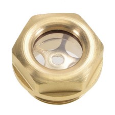 Oil Sight Glass M22x1.5mm Male Threaded Brass Air Compressor Fittings w O-Ring