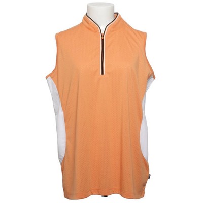 Abacus, Tanktop, Größe: 42/44, Orange/Weiß, Polyester, Gepunktet, Damen #IG6