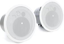 AtlasIED FAP82T 8-inch 60W 70/100V Ceiling Speaker Pair - White (Pair)