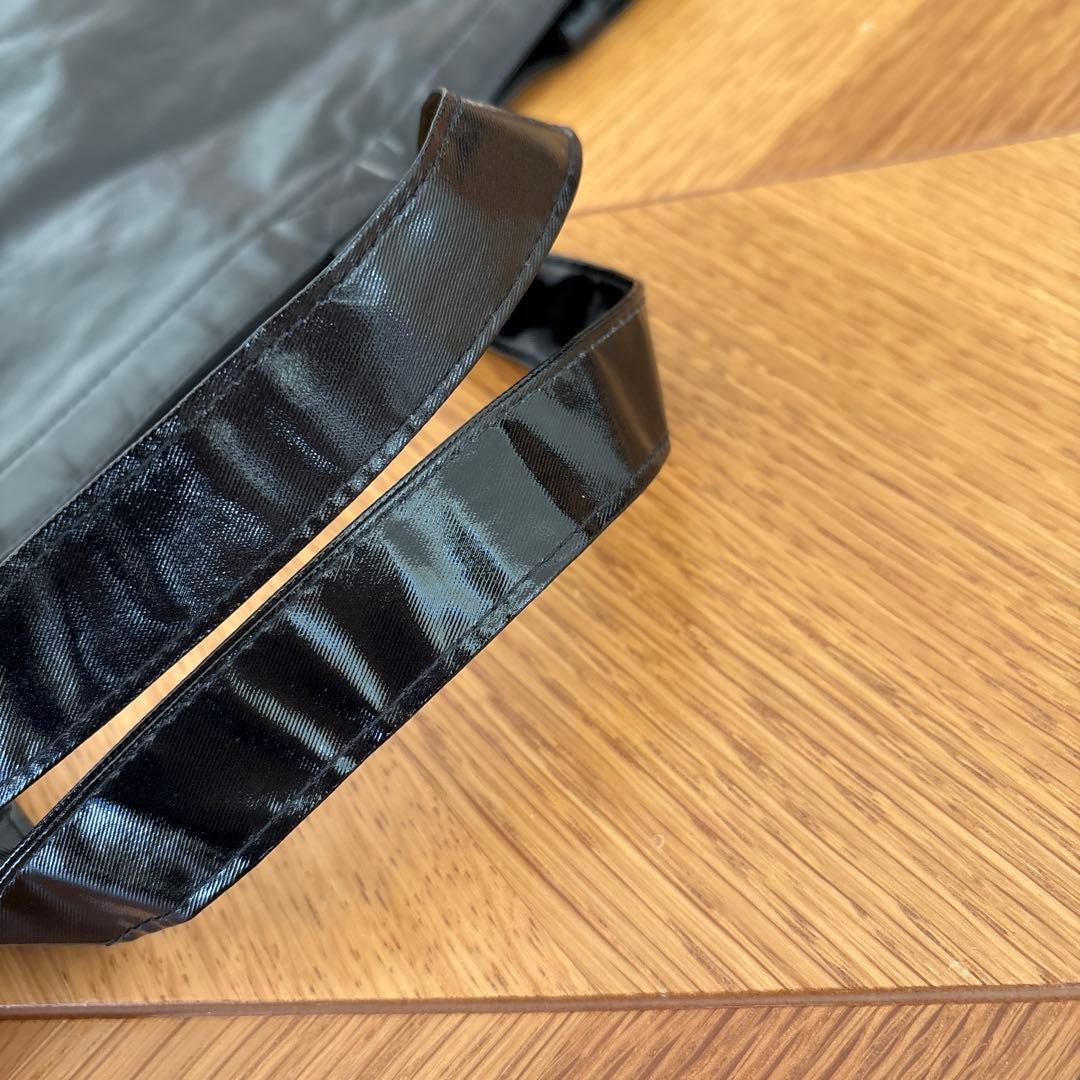 GUCCI Logo Tote Bag Black Leather Authentic Women's Fashion thumbnail 5