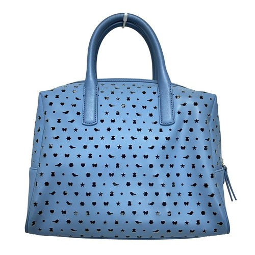 Auténtico TOUS - Bolso de mano de cuero azul claro - Imagen 3 de 8