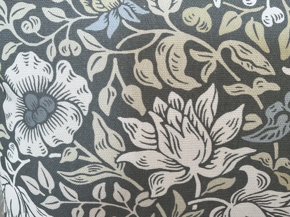 Clarke & Clarke William Morris Mallow Slate/Dove Arts Crafts Cushion Cover 16” - Image 3 of 4