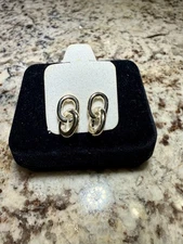 Luxury Chain Link Drop Stud Dangle Earrings Women