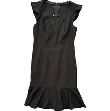 Elie Tahari LBD Little Black Dress Midi Mermaid Size 6