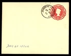 Mayfairstamps Great Britain FDC 1954 Queen Embossed Envelope First Day Cover aax
