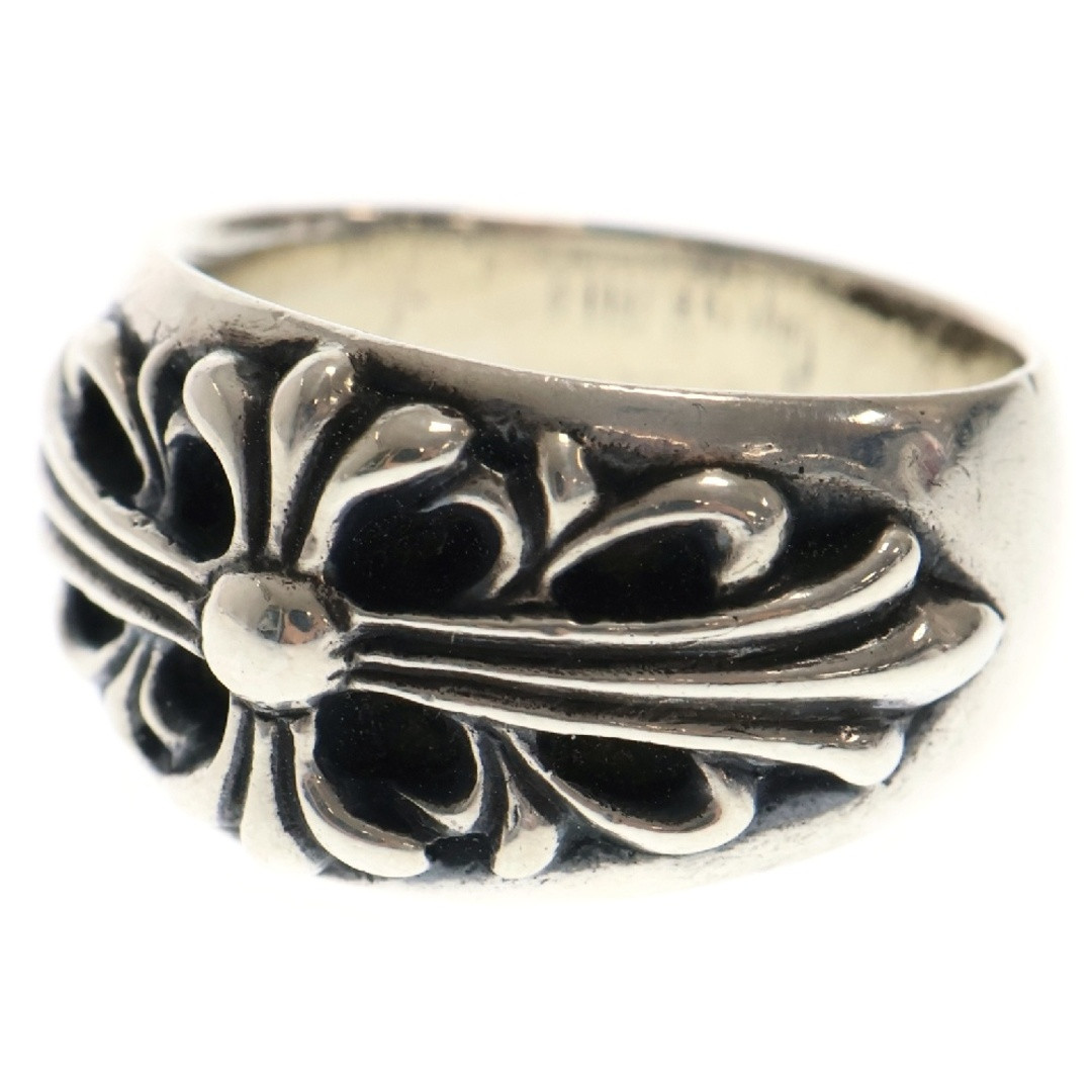 CHROME HEARTS FLRL CRS Floral Cross Ring Silver 21.5 Used CHROME HEARTS FLRL CRS Floral Cross Ring Silver 21.5 Used